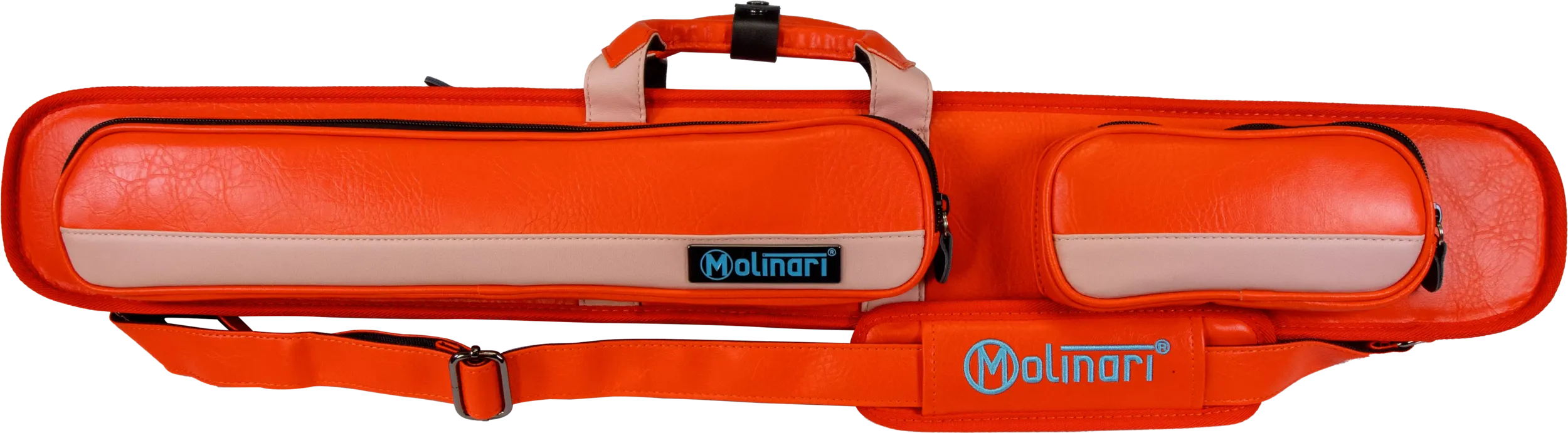 Molinari Retro Cue Bag Red-Orange/Light-Pink 2B/4S front
