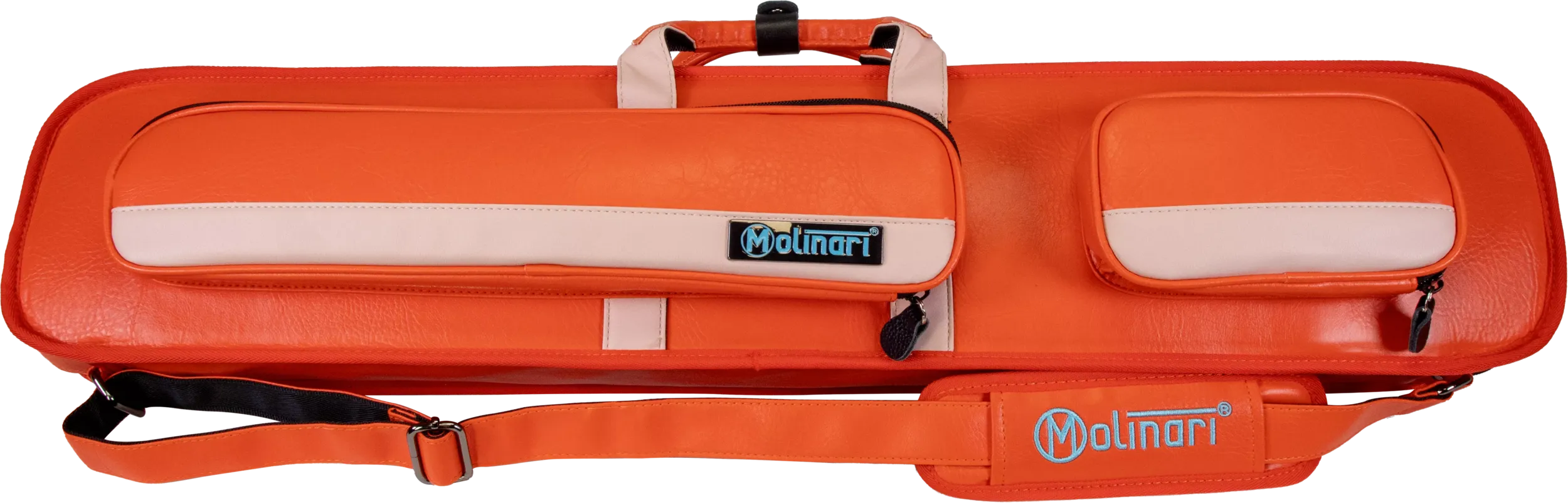 Molinari Retro Cue Bag Red-Orange/Light-Pink 3B/6S front