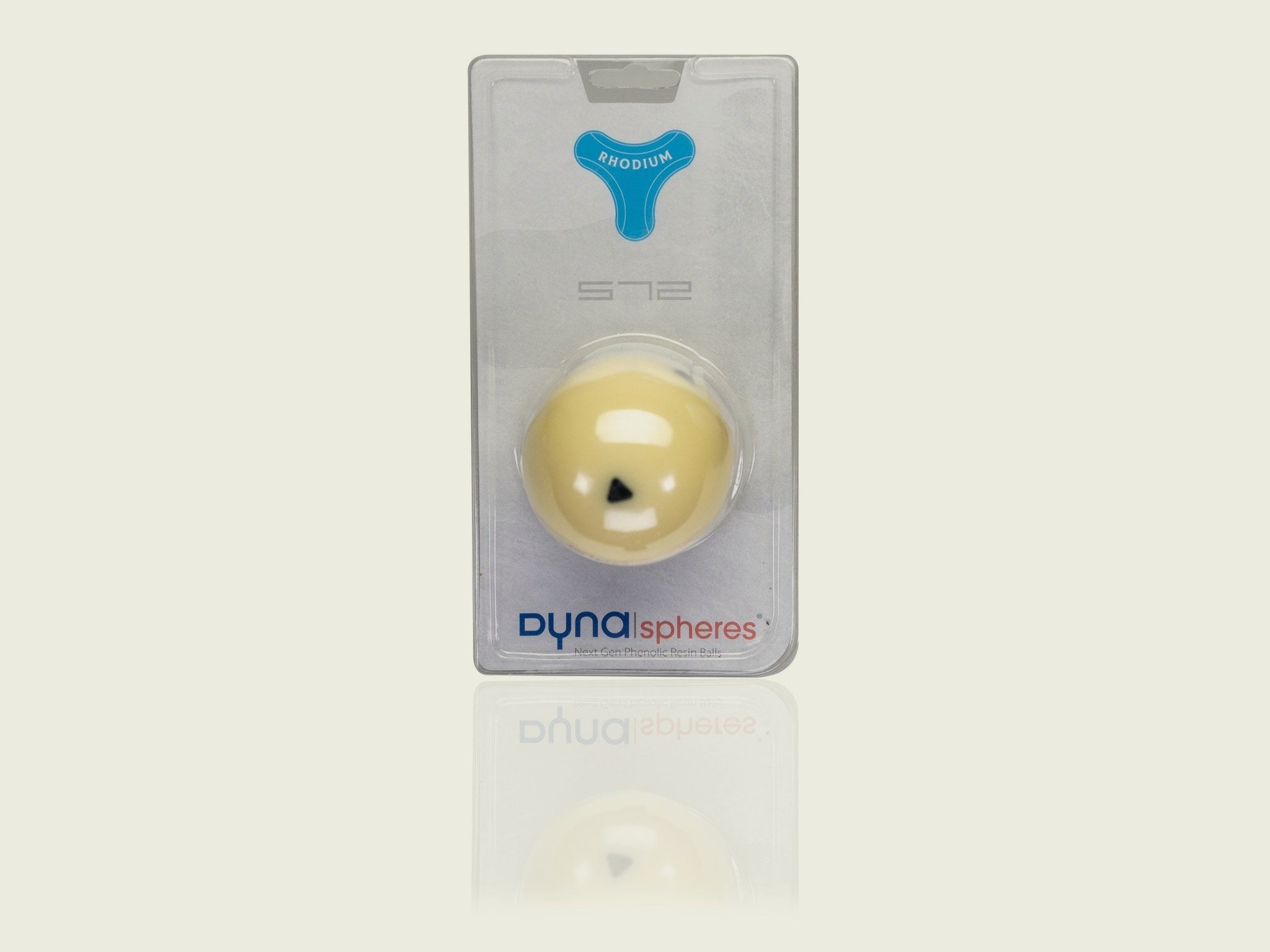Pool Rhodium TV 57.2mm 17 balls incl. cue-ball (6 black triangles)