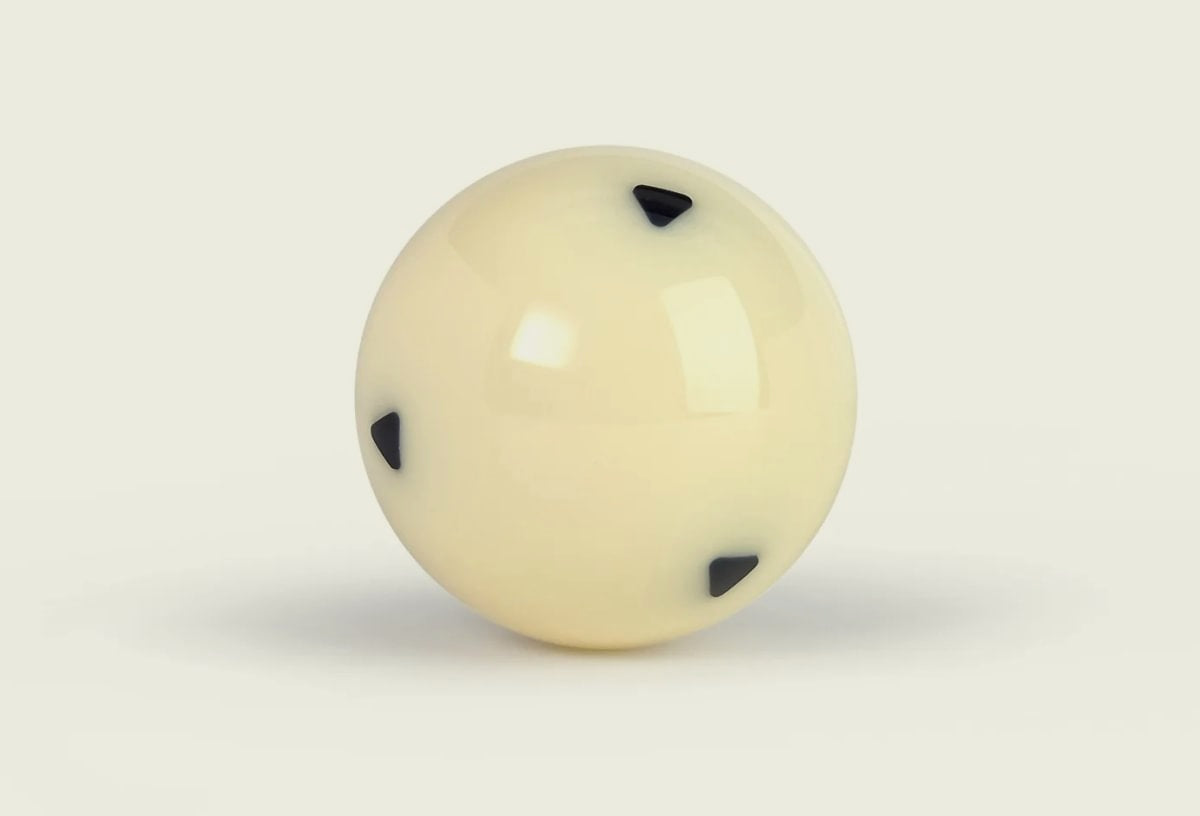 Cue-Ball Rhodium 57.2mm with 6 black triangles, sold per box of 6 pcs
