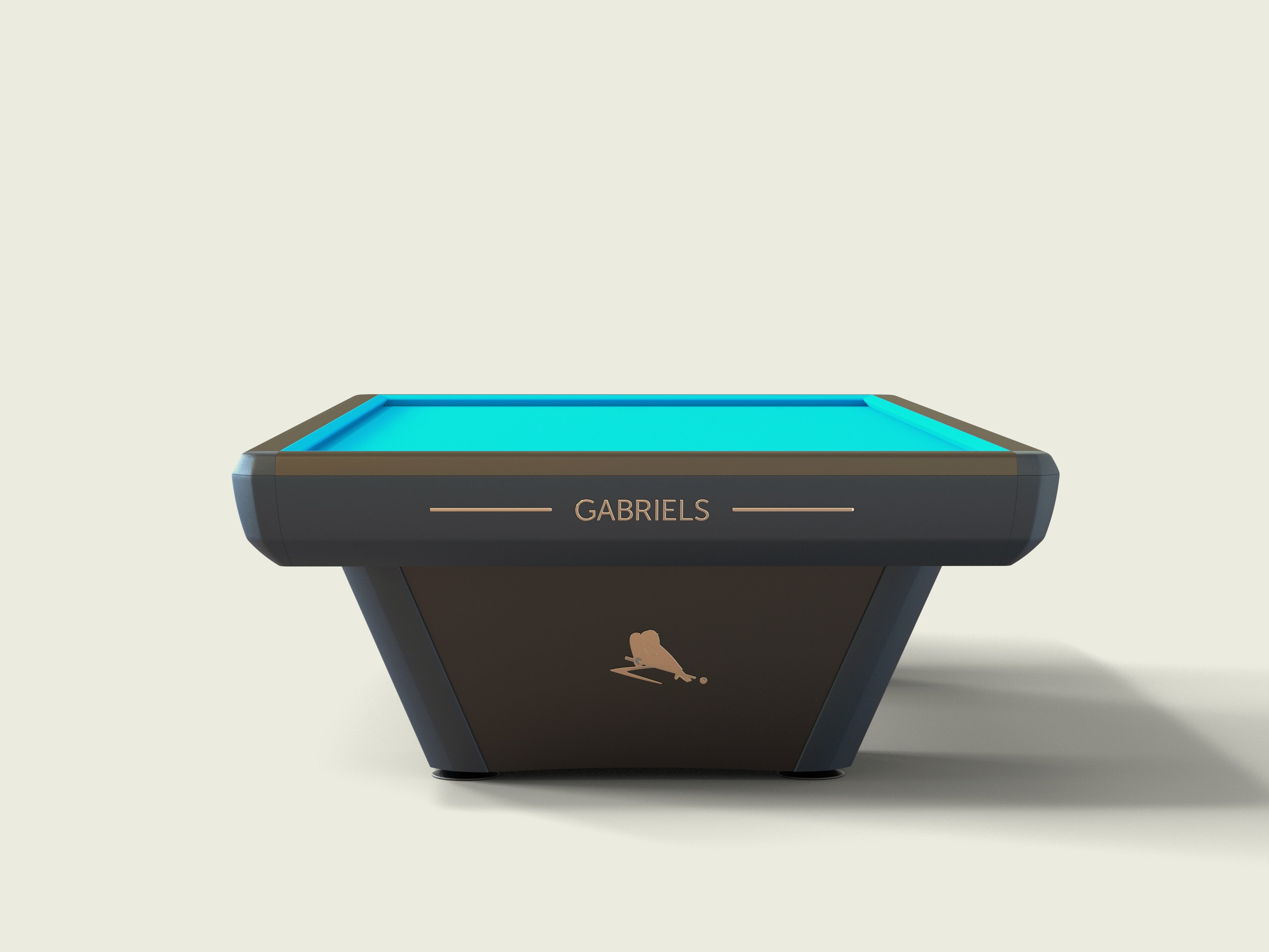 Carom table Gabriels Vanguard 284 Black/ Blue 3-Piece Slate