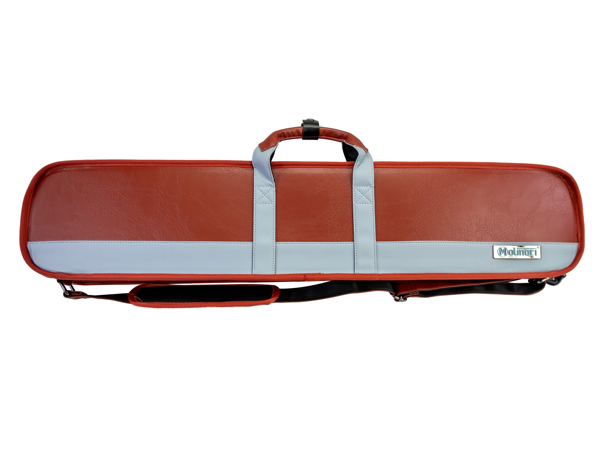 Molinari Retro Cue Bag 3B/6S Brown/Light Blue