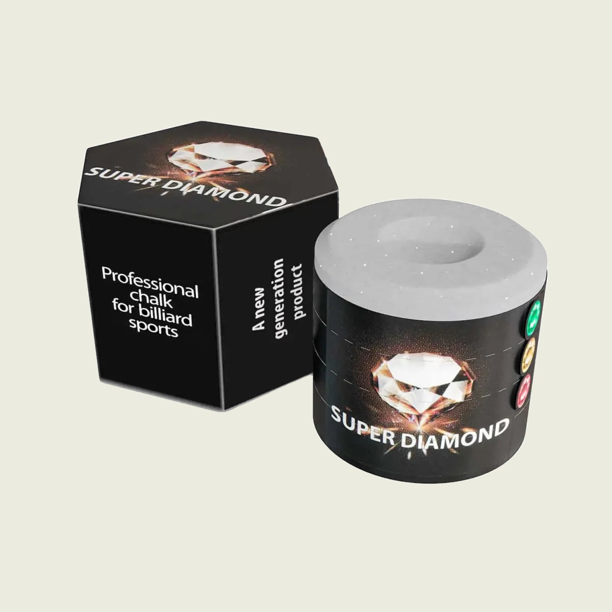 Super Diamond Cylindrical Gray chalk